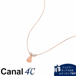 カナルヨンドシー Canal 4℃ アクセサリー 【Autumn Collection】 K10ピンクゴールド ネックレス ムーンストーン/キュービックジルコニア