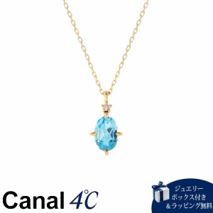 カナルヨンドシー Canal 4℃ カナル4℃ アクセサリー K18イエローゴールド ネックレス トパーズ/ダイヤモンド 