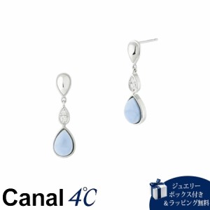 【送料無料】【ラッピング無料】カナルヨンドシー Canal 4℃ カナル4℃ シルバー ピアス オパール/ホワイト・トパーズ 