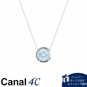 【送料無料】【ラッピング無料】カナルヨンドシー Canal 4℃ カナル4℃ K10ホワイトゴールド ネックレス ブルー・トパーズ 