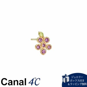 【送料無料】【ラッピング無料】カナルヨンドシー Canal 4℃ カナル4℃ K10イエローゴールド ピアス/片耳用 アメシスト/ペリドット 