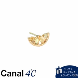 【送料無料】【ラッピング無料】カナルヨンドシー Canal 4℃ カナル4℃ K10イエローゴールド ピアス/片耳用 シトリン/クォーツ 