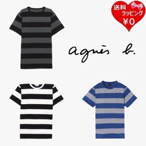 【送料無料】【ラッピング無料】アニエスベー agnes b Tシャツ ボーダー 日本製 綿100%  