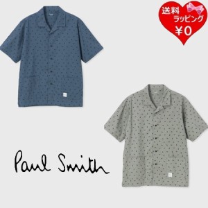 ポールスミス Paul Smith ラウンジシャツ 半袖 アーティストストライプサークル  綿 100%  