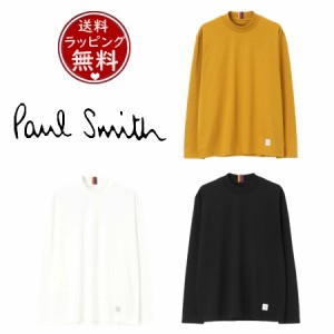 ポール・スミス Paul Smith Tシャツ ストライプタブ モックネック ロングスリーブTシャツ  