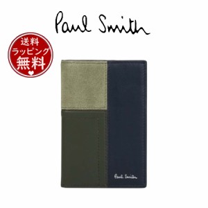 ポール・スミス Paul Smith カードケース オフセットチェック パスケース ユニセックス ネイビー 