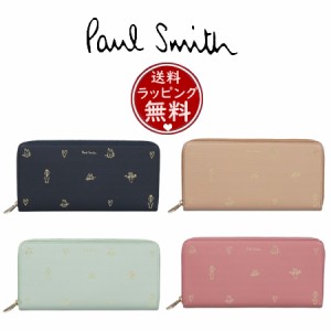 ポール・スミス Paul Smith 長財布 ミックスドゥードゥルSS24 ラウンドジップ長財布  