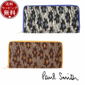 ポールスミス Paul Smith 財布 長財布 オールオーバーデイジー ラウンドジップ長財布  