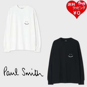 【送料無料】【ラッピング無料】ポールスミス Paul Smith Tシャツ ウィメンズ Happy ロングスリーブTシャツ 綿100%  