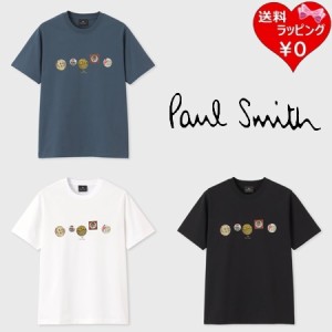 【送料無料】【ラッピング無料】ポールスミス Paul Smith Tシャツ Button Budges オーガニック 綿100%  