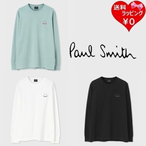 【送料無料】【ラッピング無料】ポールスミス Paul Smith Tシャツ 長袖 Happy ロングスリーブTシャツ ロンT オーガニック 綿100%  