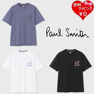【送料無料】【ラッピング無料】ポールスミス Paul Smith Tシャツ フェイクエンブロイダリー 半袖Tシャツ 綿100%  