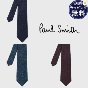 【送料無料】【ラッピング無料】ポールスミス Paul Smith ネクタイ ボタニカル ジャカード タイ 日本製 シルク100%  