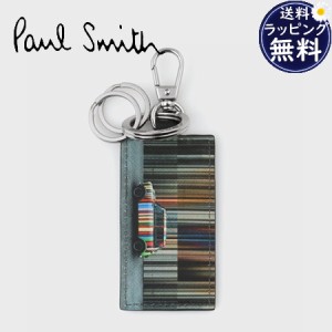 【送料無料】【ラッピング無料】ポールスミス Paul Smith キーホルダー Mini ストライプ ウォール ブラック  