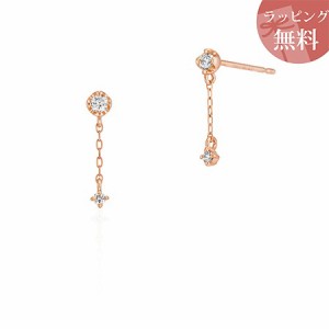 ヨンドシー ピアス ダイヤモンド シンプル K10ピンクゴールド 4℃