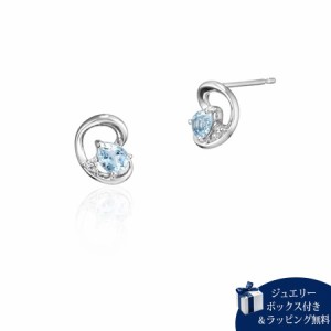 ヨンドシー 4℃ ピアス プラチナ ピアス アクアマリン ダイヤモンド 