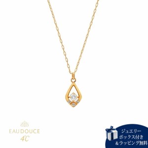 ヨンドシー 4℃ EAU DOUCE４℃ 【6月誕生石】 K18イエローゴールド ネックレス ダイヤモンド/ムーンストーン 