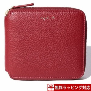 アニエスべー 財布 レディース 折財布 ラウンドジップウォレット レッド agnes bの通販はau PAY マーケット - Clover