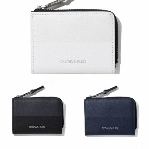 カルバンクライン CalvinKlein 名刺入れ ミロ カードケース兼用 小銭入れ  