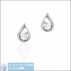 ４℃　ヨンドシー 6月誕生石 K10ホワイトゴールド ピアス