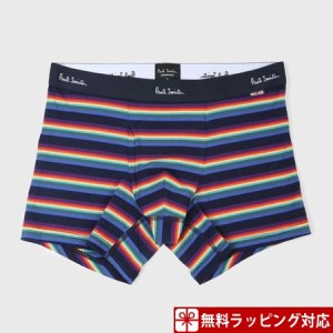 ポールスミス ボクサーパンツ レインボーカラー ネイビー L Paul Smith