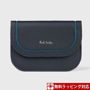 ポールスミス カードケース レディース 名刺入れ ソフトサッチェルインスパイアード ネイビー Paul Smith