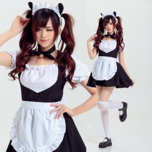 コスプレ　鈴付き メイド服 アリス コスチューム  ハロウィン衣装 【送料無料】《代引き・日時指定・同梱不可》