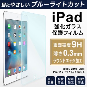 ガラスフィルム ブルーライト iPad iPad 9.7インチ 2017 2018 新型 10.5インチ 12.9インチ Pro Air2 Air mini4 液晶保護フィルム プロ 9H