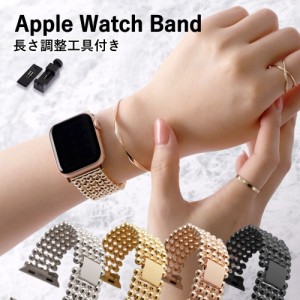 アップルウォッチ apple watch Apple Watch Series 9 アップルウォッチse2ベルト Apple Watch Ultra 2 ステンレス チェーン シルバー ロ