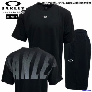 オークリー Tシャツ ハーフパンツ メンズ トレーニングウェア 上下セット FOA405190 FOA405233 半袖 Tシャツ ビッグロゴ