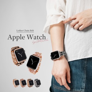 アップルウォッチ バンド 女性 ベルト おしゃれ Apple Watch バンド 41mm 40mm 38mm 45mm 44mm 49mm 42mm AppleWatch ベルト レザー チェ