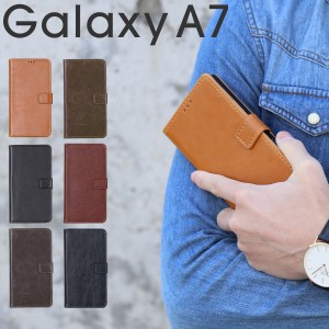 Galaxy A7 ケース カバー 手帳型 革 レザー  かっこいい おしゃれ スマホケース アンティーク調 アンティークレザー手帳型ケース 携帯カ