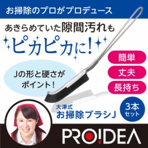 ブラシ 大津式 お掃除ブラシ J（3本組） 掃除 サッシ ブラシセット ナイロンブラシ