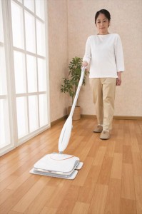 床掃除 フローリング モップ コードレス電動クリーナー ビートモップ ホワイト