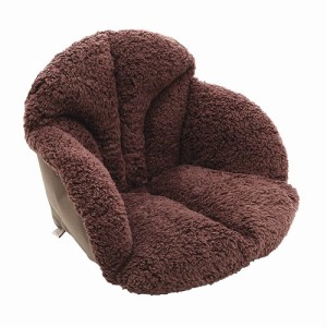 クッション 腰を包む座れる毛布 ダークブラウン 椅子用クッション 毛布 椅子用クッション 椅子 冬