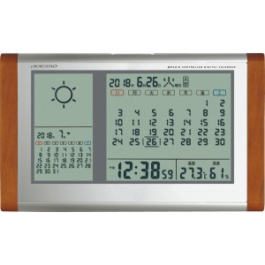 カレンダー天気電波時計   TB-834