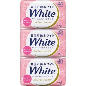 花王 ホワイト普通サイズ(3個) アロマティックローズの香り KW-3 （ギフト包装不可）