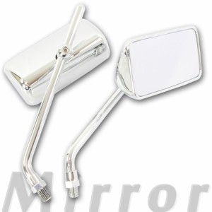 全フィン　ミラー　ロング　メッキ/左右　正ネジ10ミリ 全フィン ミラー ロング メッキ/左右 正ネジ10ミリ - メルカリ