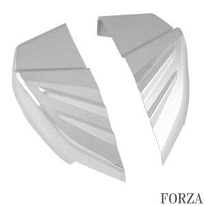 FORZA フォルツァ MF10 メッキ リアタンデム ステップ カバー バイク　オートバイ　部品　パーツ　カスタム メッキ　クローム