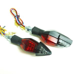 テールランプ付き LED インカー　レッド＆スモーク パーツ