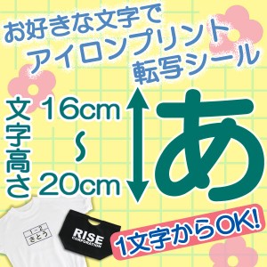 1文字から注文可能なアイロンシート！！16〜20cm 選べる書体、選べるフォント、一文字から注文可能！Tシャツ、ジャンパー、体操服、名札