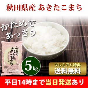 米 5kg 秋田県産 あきたこまち 令和5年産 お米 5kg プレミアム特典 送料無料 北海道・沖縄配送不可 即日発送 クーポン対象 選べる 白米 