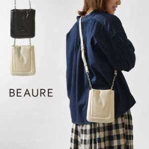 10%OFFクーポン 【Beaure ビュレ / ヴュレ】シープレザー ボンディング ミニ ポシェット (B22338)レディース バッグ バック かばん ショ