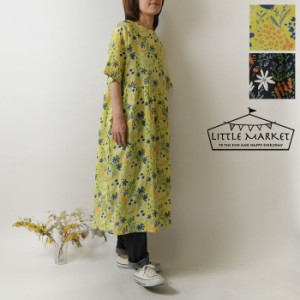 10%OFFクーポン 【LITTLE MARKET リトルマーケット】コットン ハナバタケ 半袖 2WAY ワンピース (s4505-605)レディース カットソー 春 夏