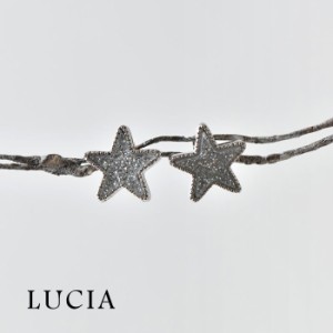 10%OFFクーポン 【LUCIA ルチア】ラメ 星 ピアス (2081)レディース アクセサリー キャッチ イヤリング スター シルバー グリッター シン