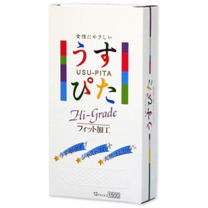 【メール便or宅配便 送料無料】【即日発送(土日祝除く・13:00までのご注文)】うすぴた コンドーム ハイグレード ドットウェーブ 12個入