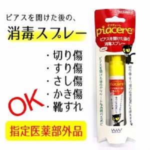 【メール便OK】【即日発送(土日祝除く・13:00までのご注文)】ワンダーワークス ピアチェーレ 消毒スプレー 15ml 皮膚の清浄 殺菌 消毒 ス