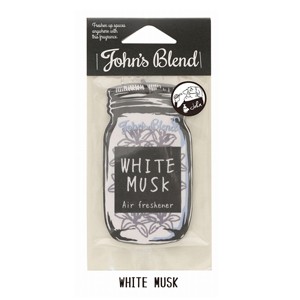 【メール便OK】ジョンズブレンド Air Freshener エアーフレッシュナー WHITEMUSK ホワイトムスク OA-JON-1-1