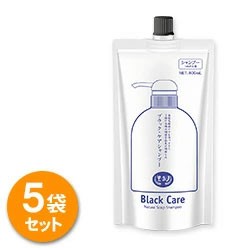 ブラックケアシャンプー 詰め替えパウチ 400mL 5個セット ブラック・ケアシャンプー ブラックシャンプー リンス不要 詰替え 詰換え 詰め