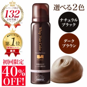 【初回限定40％OFF送料無料！】白髪染め ソワニティー ホイップへアカラー 80g 1本 泡カラー ブラック/ダークブラウン 医薬部外品